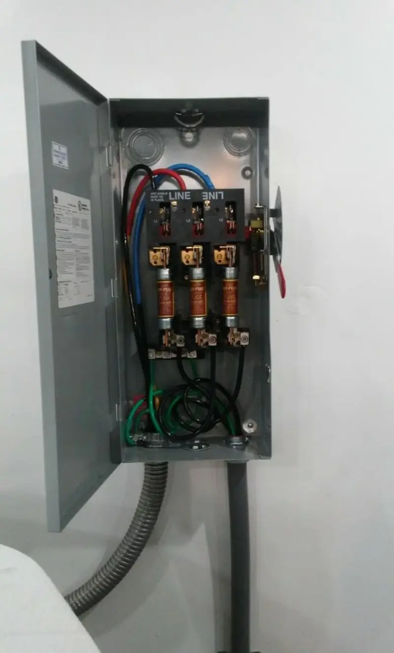 Three-phase disconnect switch installed for Electrical Wiring & Rewiring in Medford
